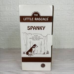 Hamilton Collection Spanky Little Rascals Porcelain Doll COA Box Nostalgiacore
